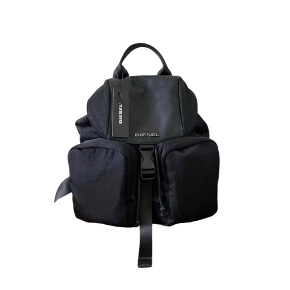 Diesel Unisex Black Backpack - Picture 1 of 3